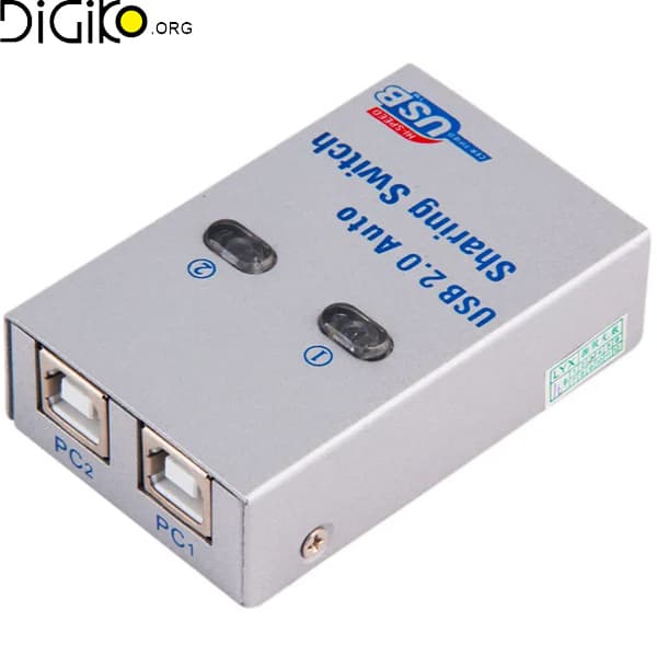 دیتا سوئیچ USB پرینتر 2 به 1 بدنه فلزی