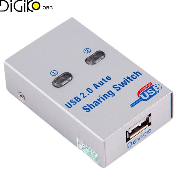 دیتا سوئیچ USB پرینتر 2 به 1 بدنه فلزی — تصویر ۲