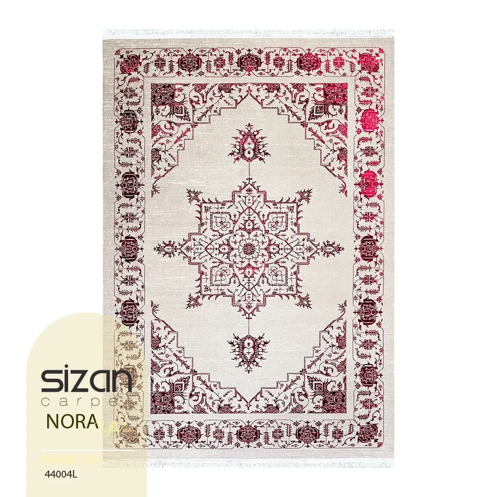 فرش ماشینی طرح نورا کد 44004L