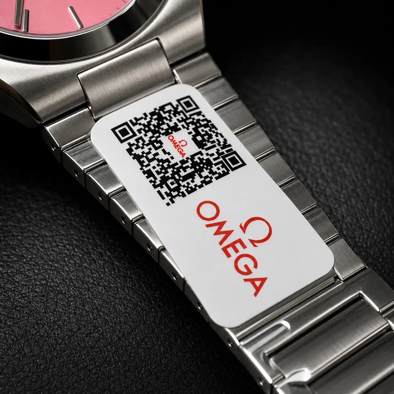 ساعت مچی مردانه امگا شرکتی Omega Seamaster صفحه صورتی موتور سویس اصلی — تصویر ۳