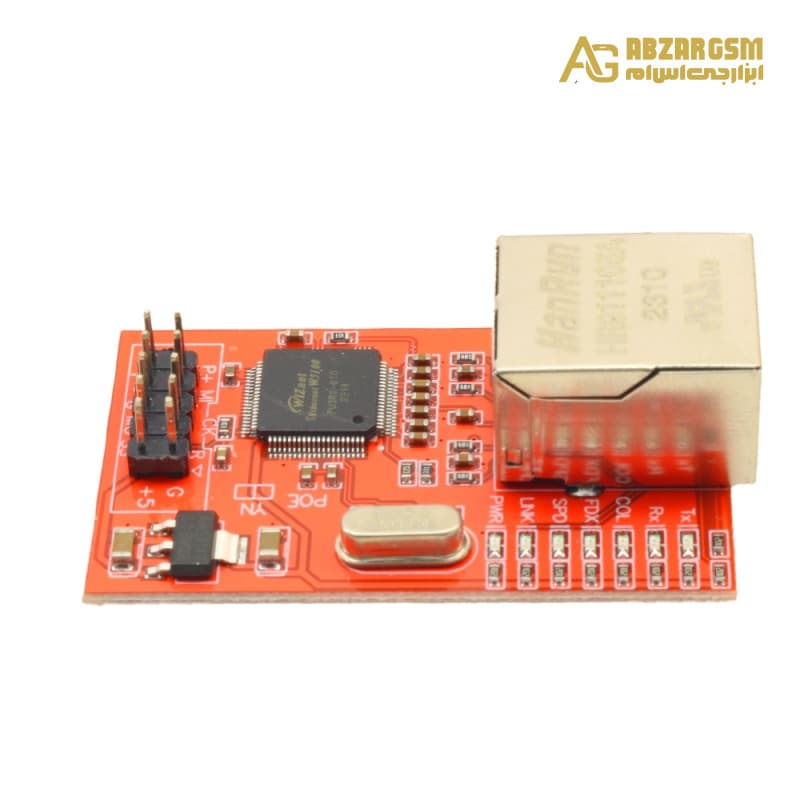 ماژول شبکه W5100 دارای ارتباط SPI — تصویر ۶