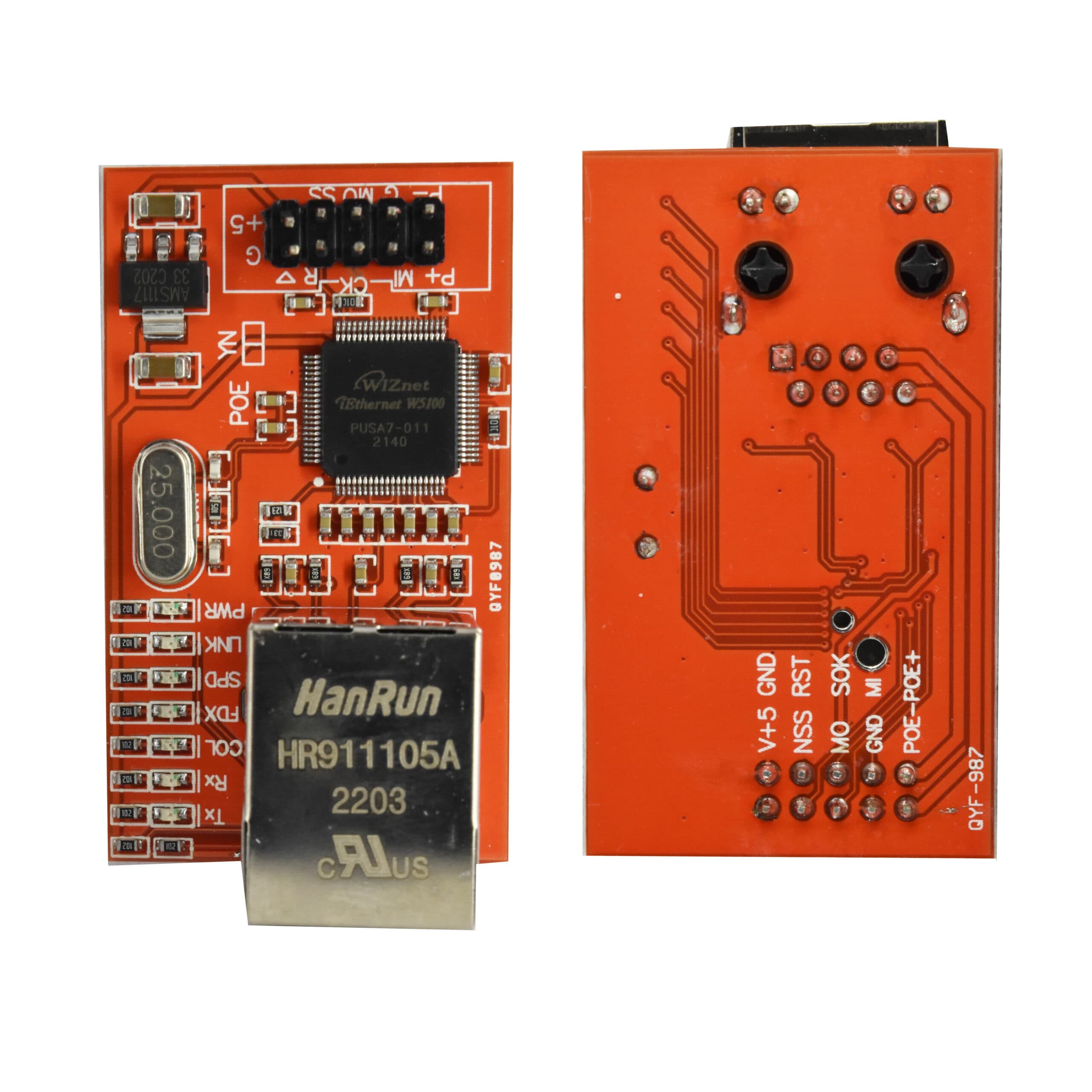 ماژول شبکه W5100 دارای ارتباط SPI — تصویر ۱۲