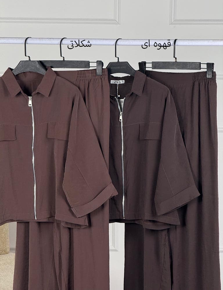 ست شومیز و شلوار پری سیلک کد : 15189 — تصویر ۸