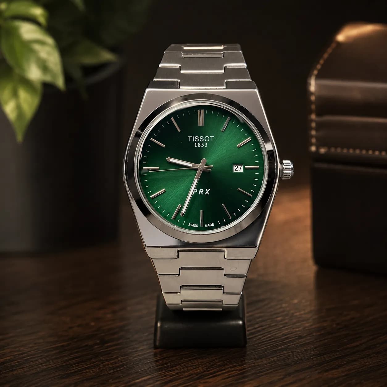 ساعت مچی مردانه Tissot PRX صفحه سبز — تصویر ۴
