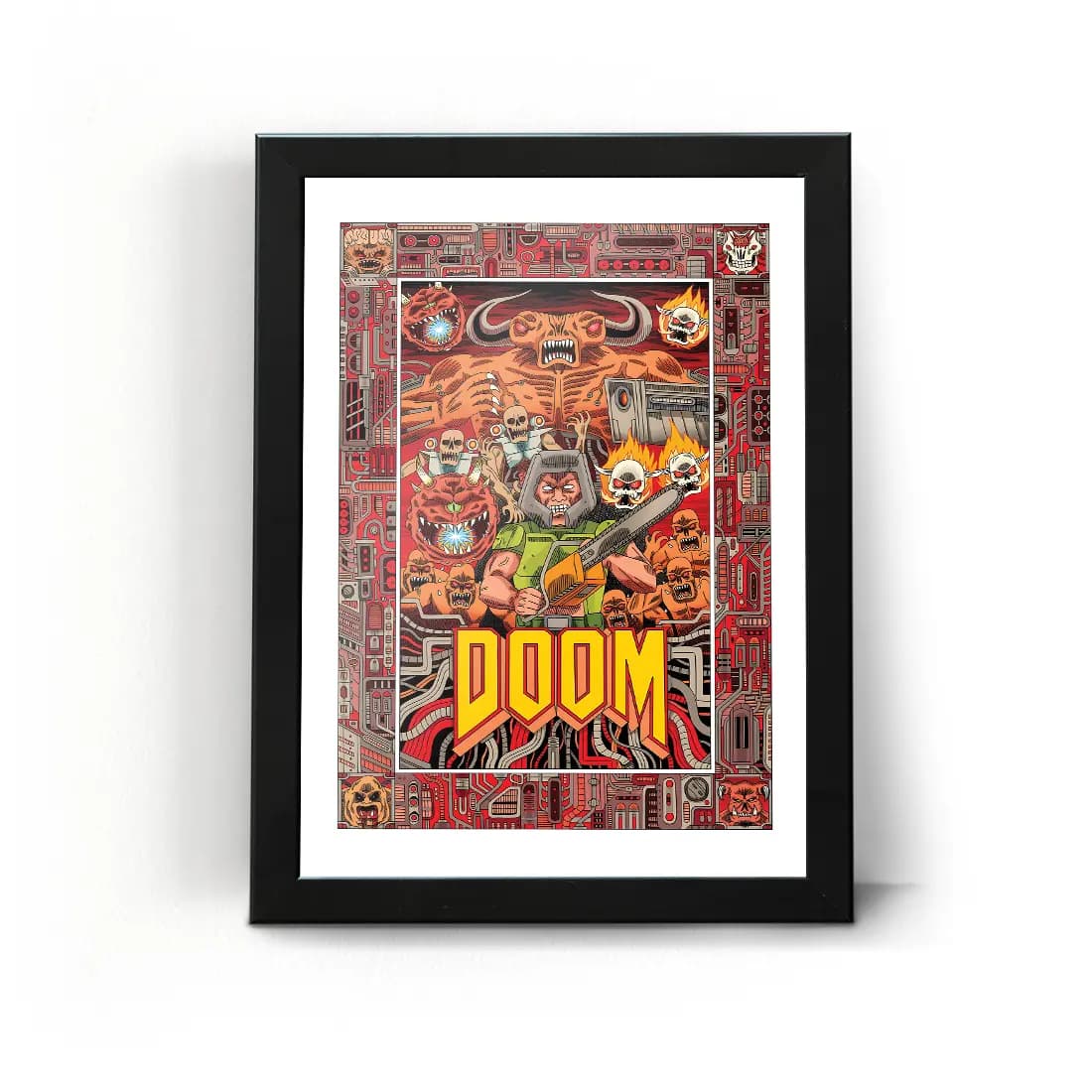 تابلو قاب دووم Doom طرح 16