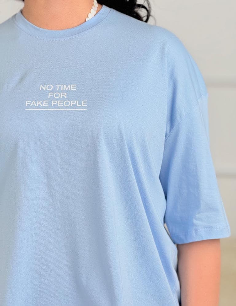 تیشرت باکسی NO TIME کد : 12057 — تصویر ۶