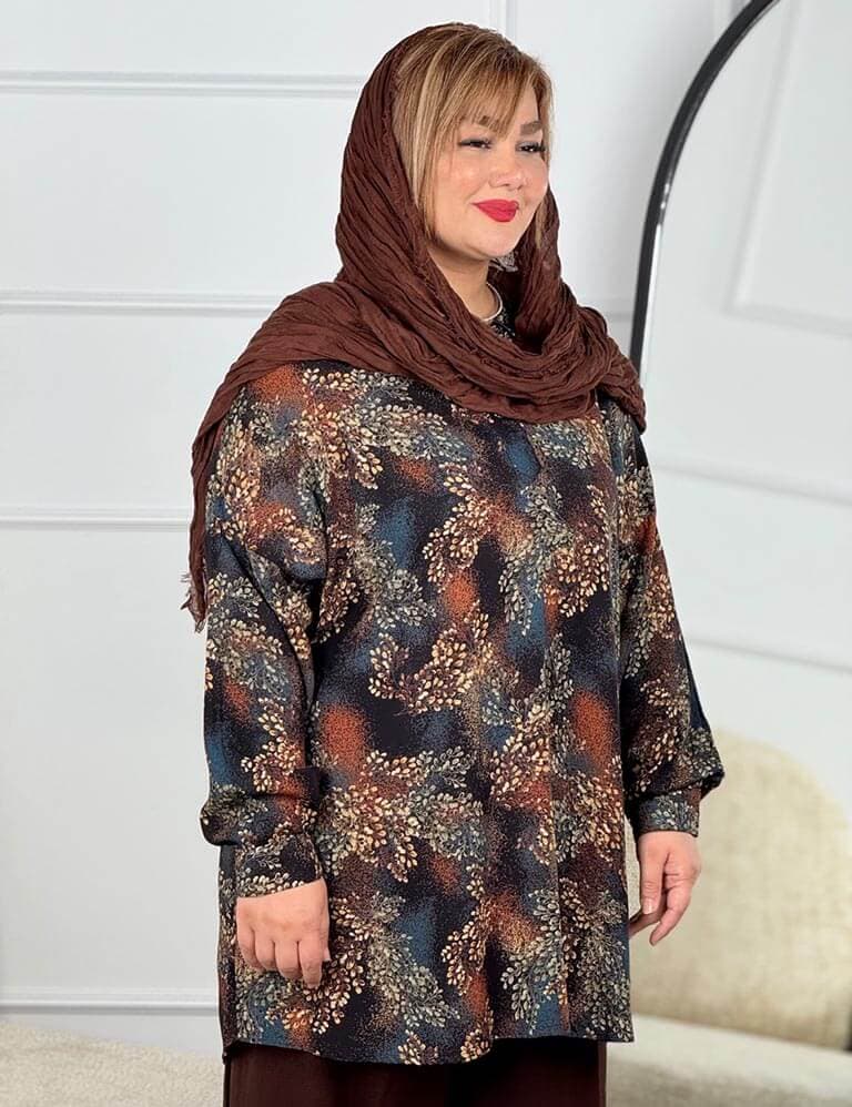 شومیز گلدار شبنم کد : 39650