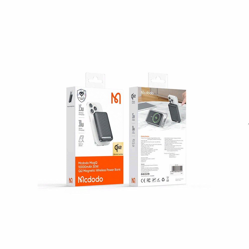 پاوربانک بیسیم مک دودو مدل MC 7811 — تصویر ۲