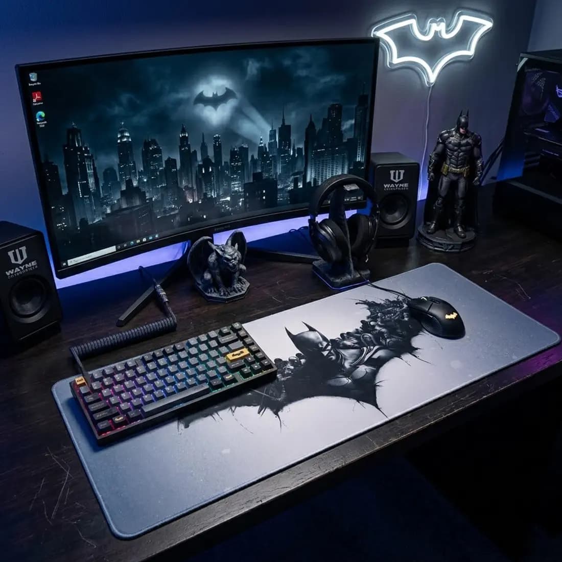موس پد گیمینگ مدل بتمن Batman طرح 2