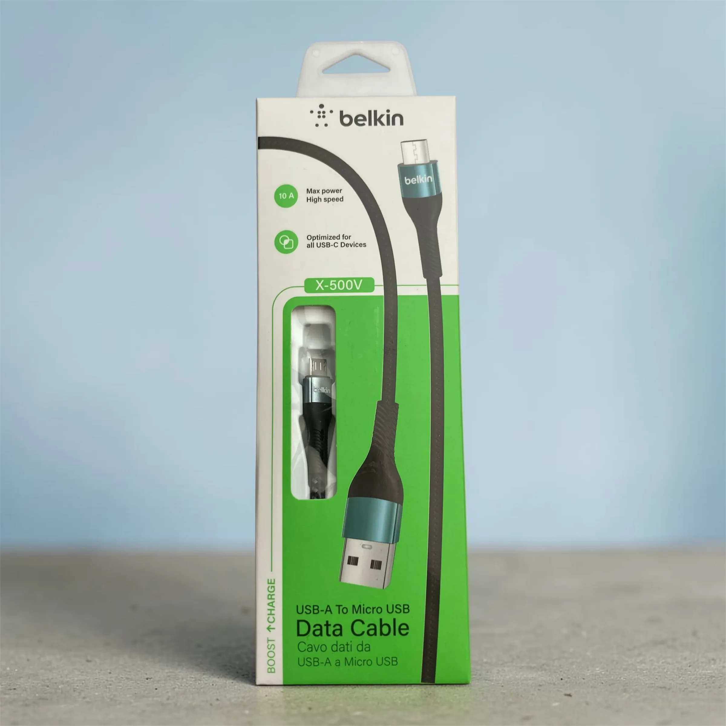 کابل شارژ و انتقال داده بلکین Belkin X-500V USB به Micro USB 10A