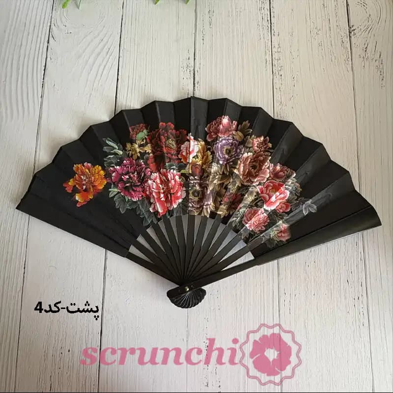 باد بزن مجلسی گلدار — تصویر ۵