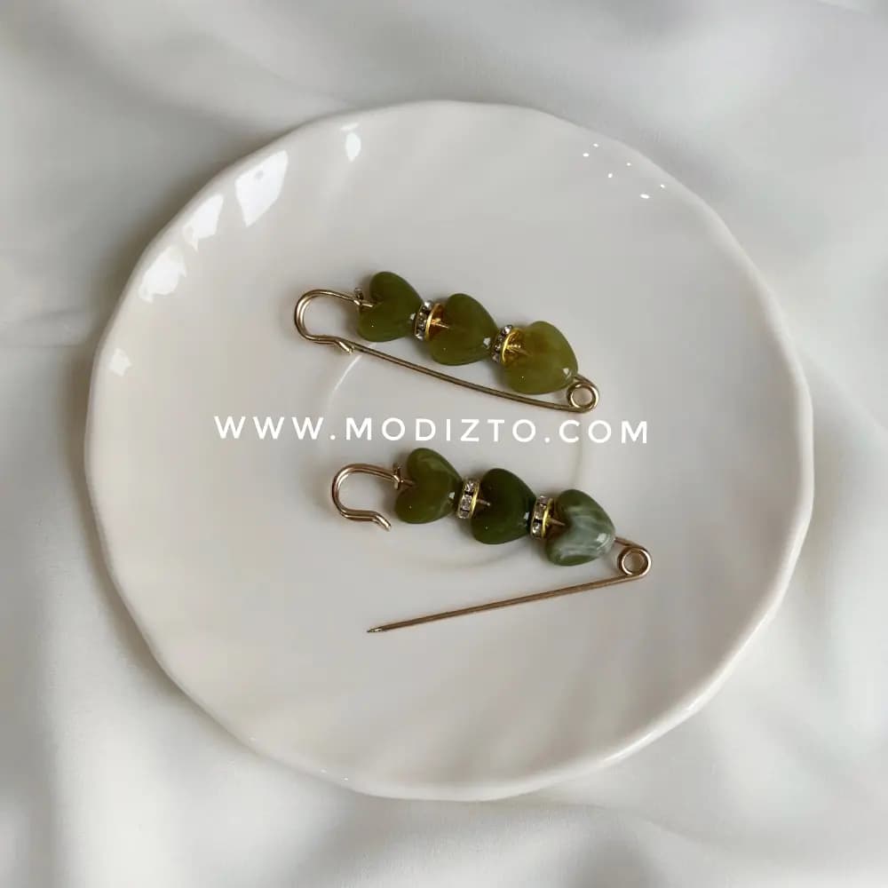 سنجاق سینه اسکاتلندی طرح یشم