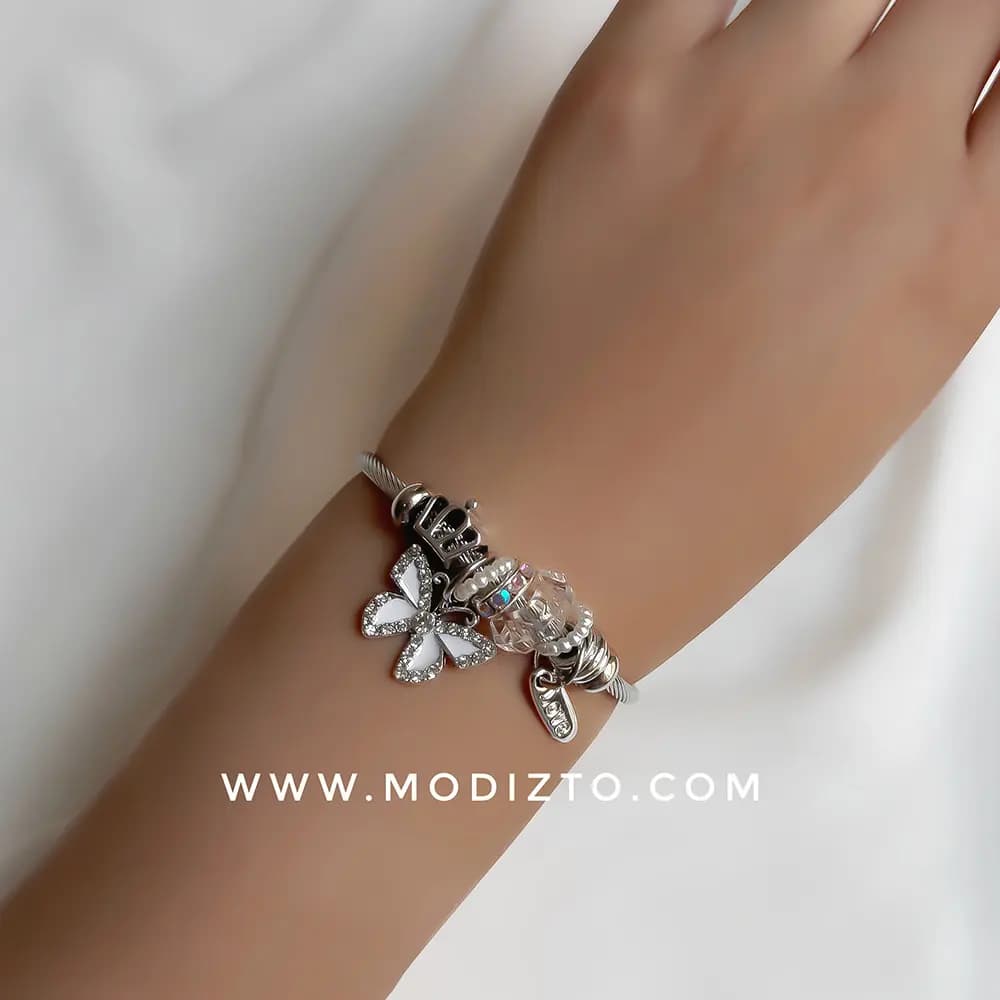 دستبند پاندورا پروانه و لاو کد ۰۵ — تصویر ۲