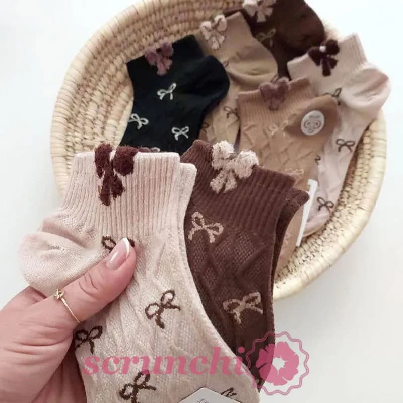 جوراب زنانه مچدار پاپیونی