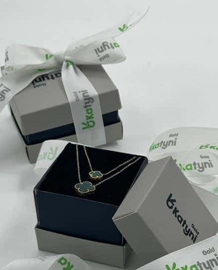 دستبند سنگی طلا 0.25 GR زنانه دو رنگ (صورتی و قرمز) — تصویر ۳