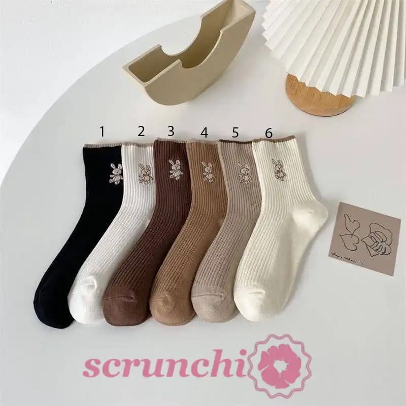 جوراب ساق دار نخ پنبه خرگوشی کبریتی