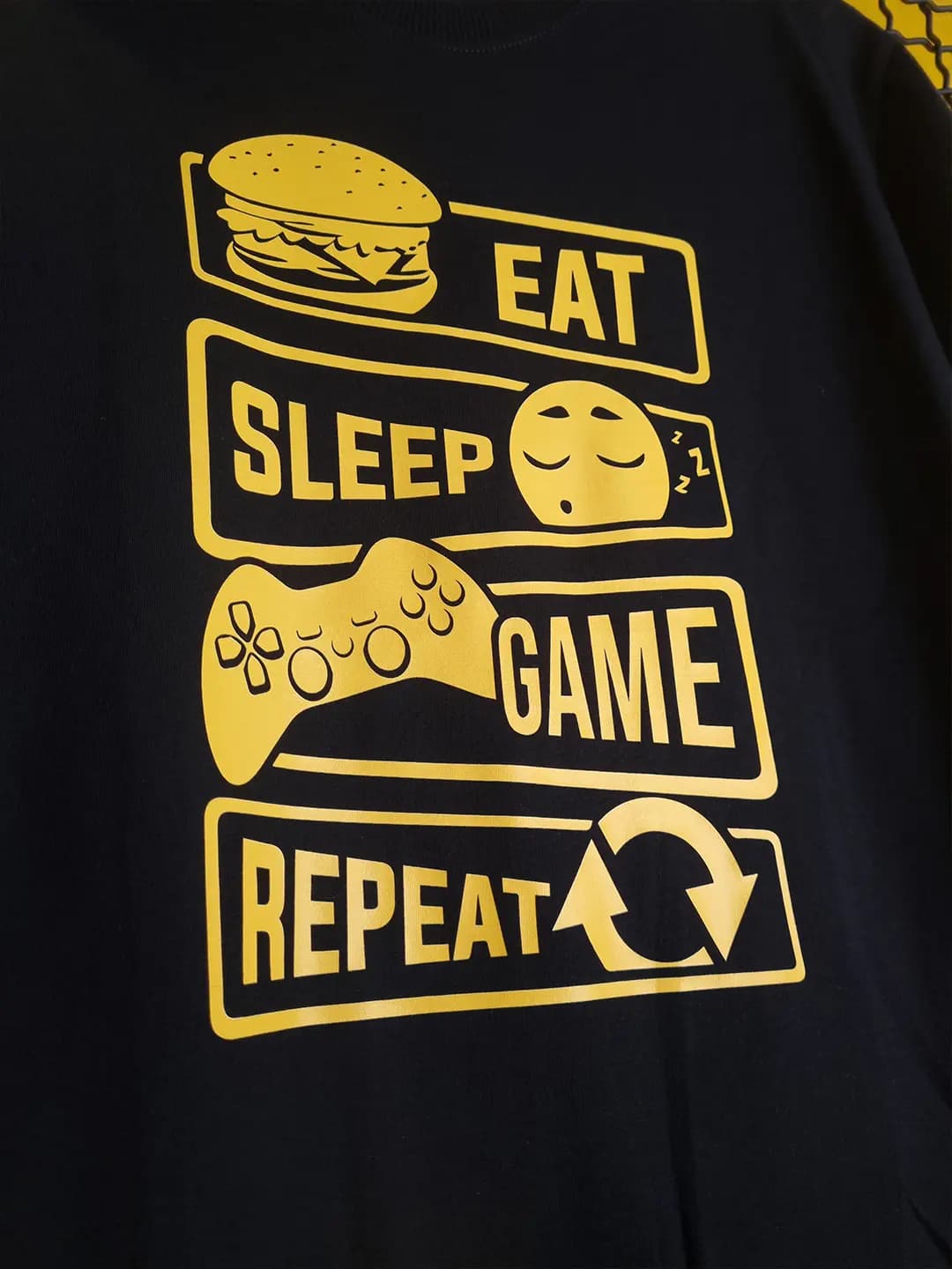 تیشرت گیمینگ Eat Sleep Game — تصویر ۳