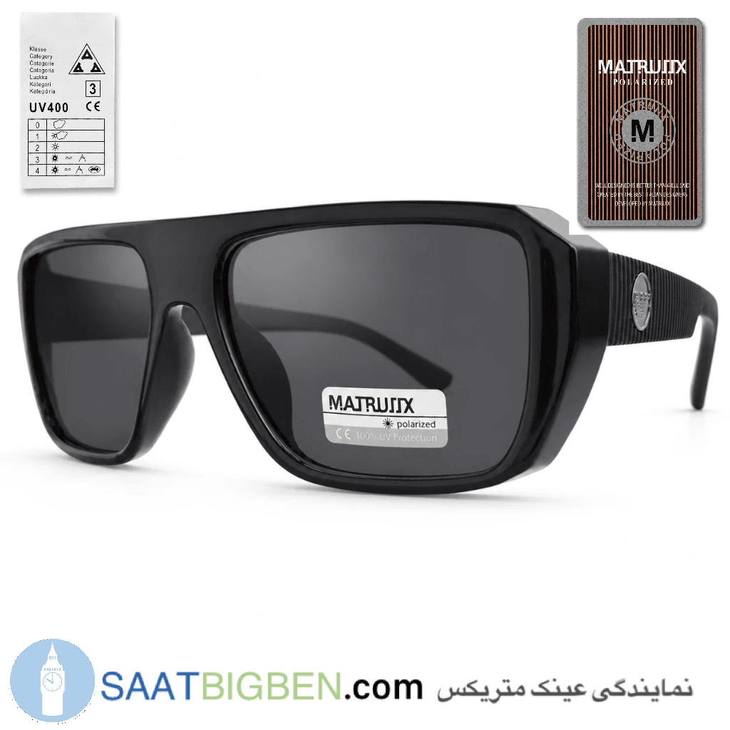 عینک آفتابی برند ماتریکس | MATRUIIX مدل 57T17-133 مشکی — تصویر ۷