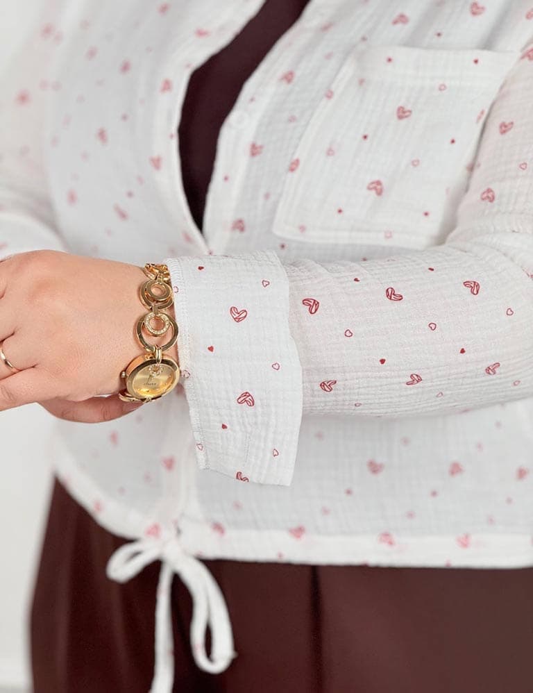 شومیز رزگل کد : 61250 — تصویر ۷