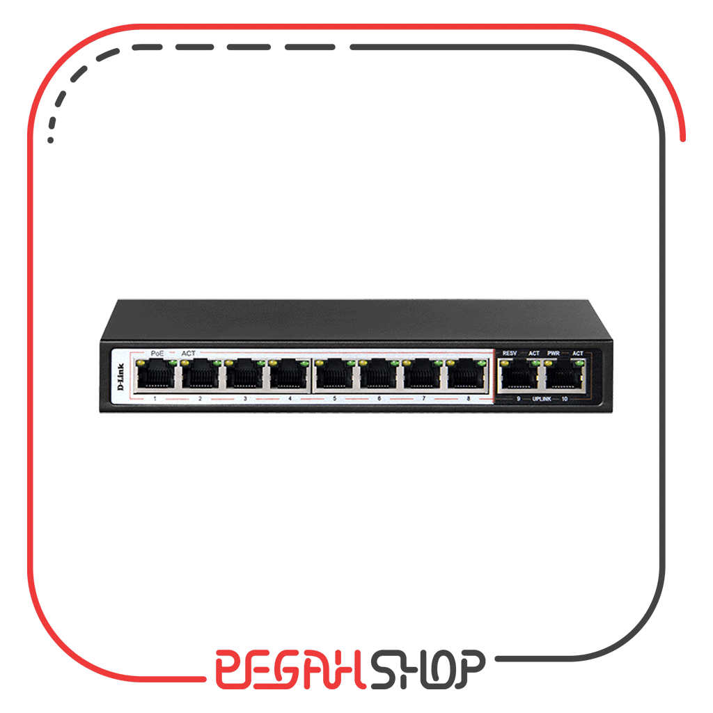 سوییچ شبکه D LINK مدل DES F1010P E — تصویر ۲