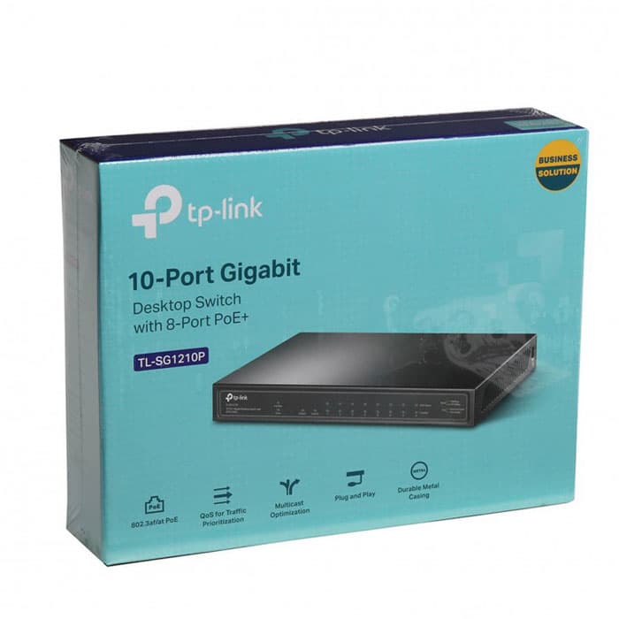 سوییچ شبکه TP LINK مدل TL SG1210P — تصویر ۲
