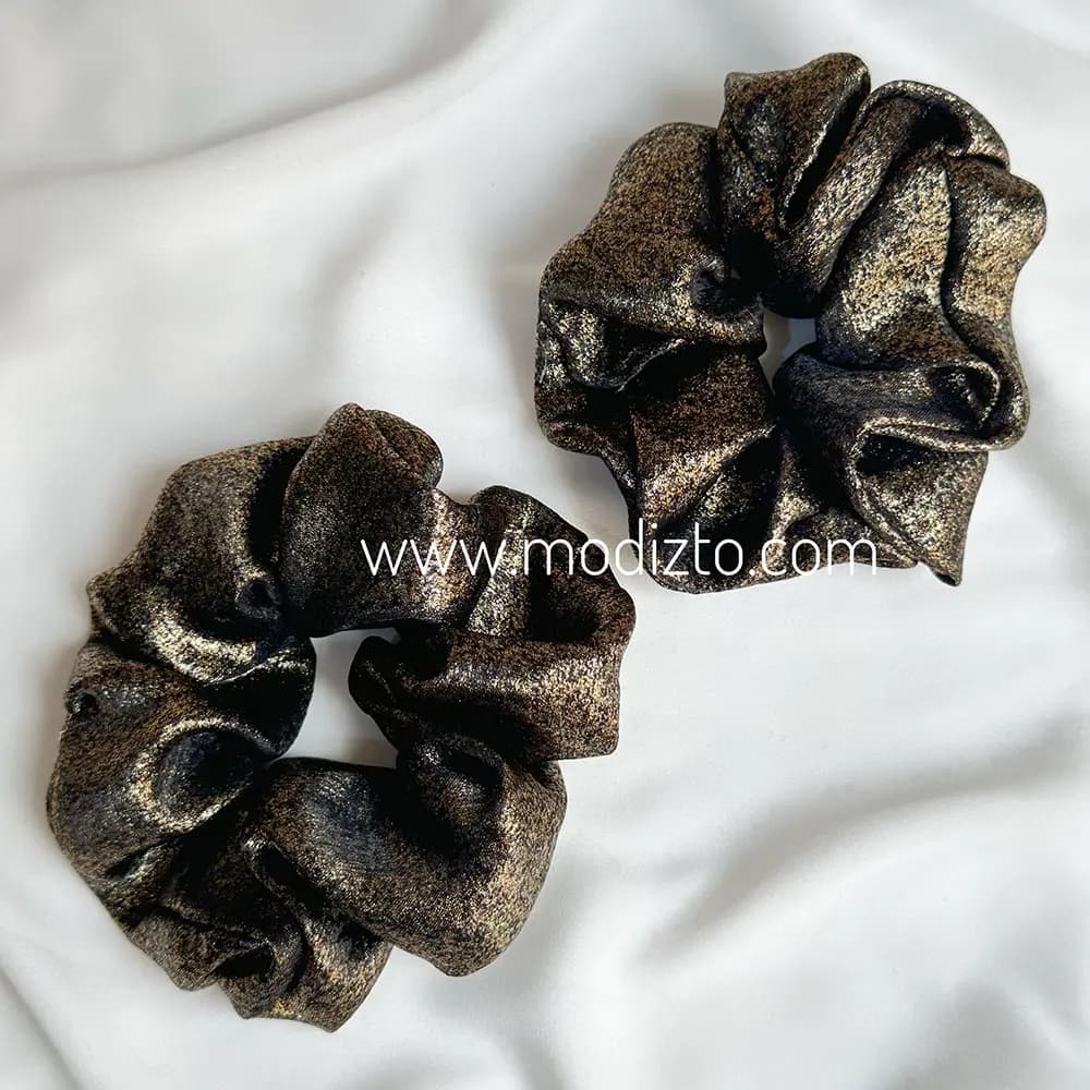 کش مو اسکرانچی حریر — تصویر ۴