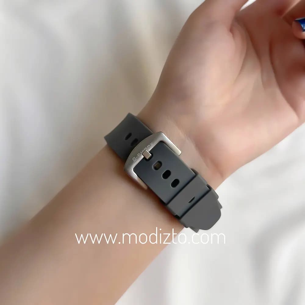 ساعت مچی کاسیو جی شاک پمپی مدل GA-2100 بند طوسی — تصویر ۶