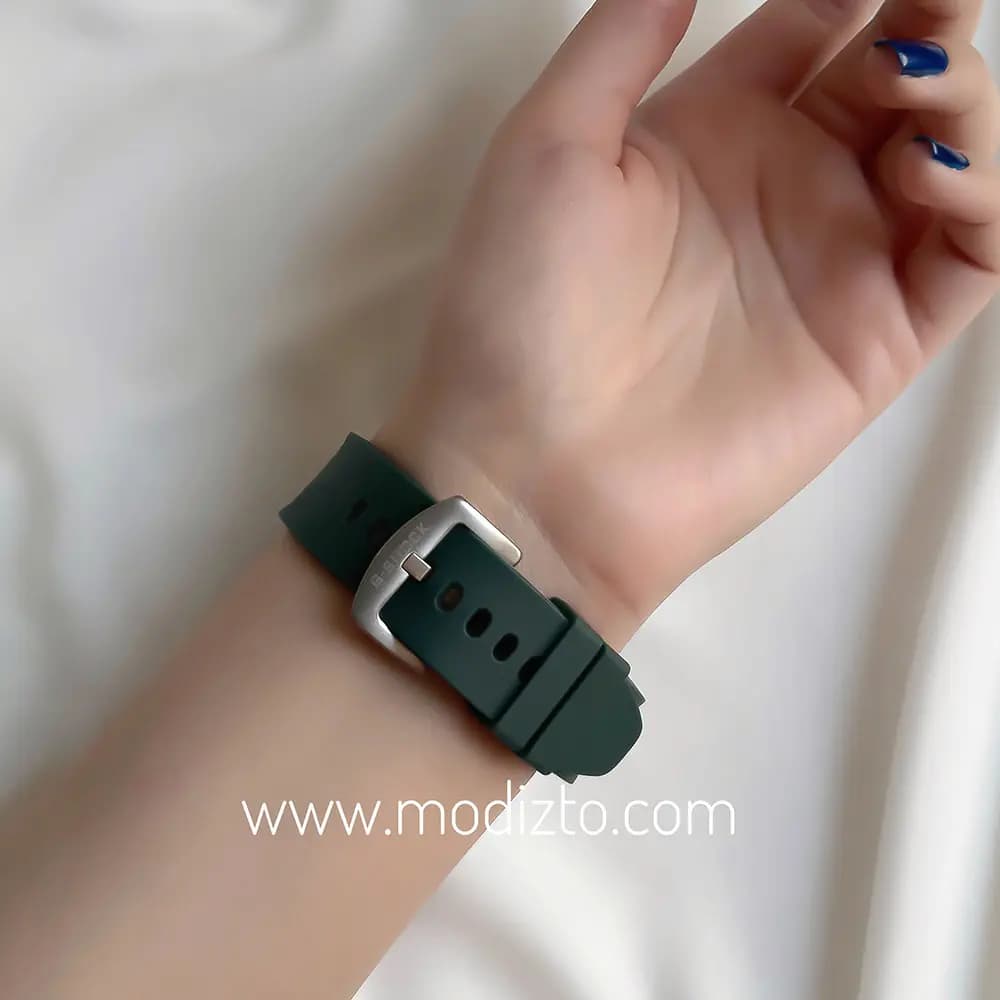 ساعت مچی کاسیو جی شاک پمپی مدل GA-2100 بند سبز تیره — تصویر ۶