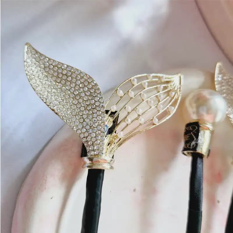 باندفر مجلسی طرح دم ماهی فول نگین — تصویر ۲