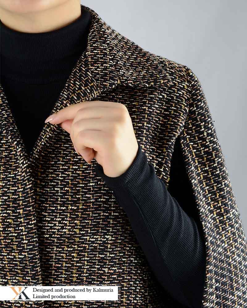 شنل زمستانه قهوه ای کد KCT0008 — تصویر ۵