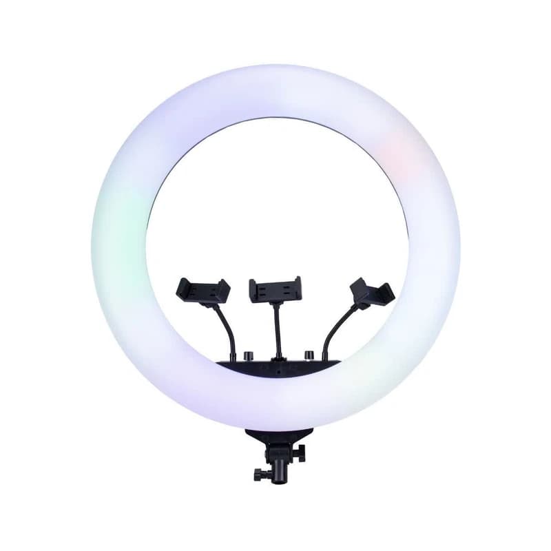 رینگ لایت آکو مدل AKO RGB-1 با قطر 22 اینچ (56سانتی‌متر) بدونه پایه
