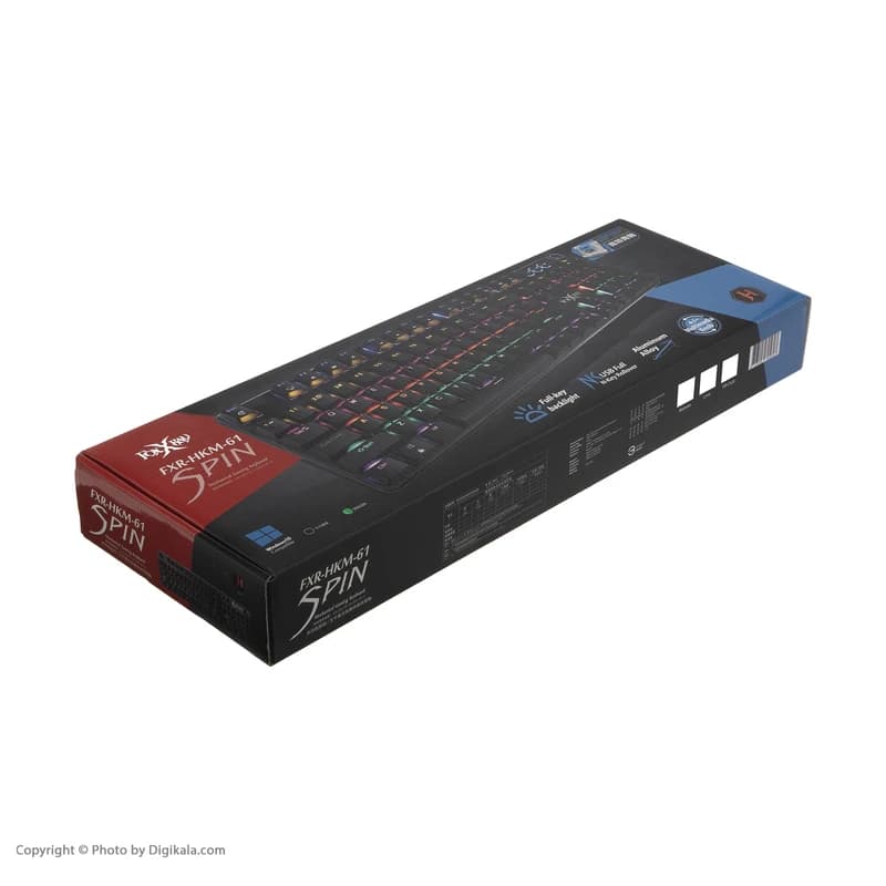 کیبورد مخصوص بازی فاکس ری مدل FXR-HKM-61 — تصویر ۵