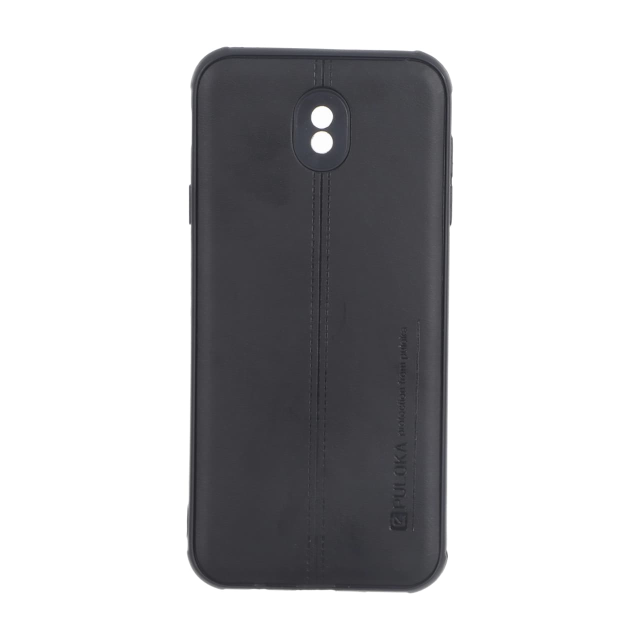 قاب Puloka طرح چرم دوخت دار محافظ لنزدار Samsung Galaxy J7 Pro / J730 – مشکی