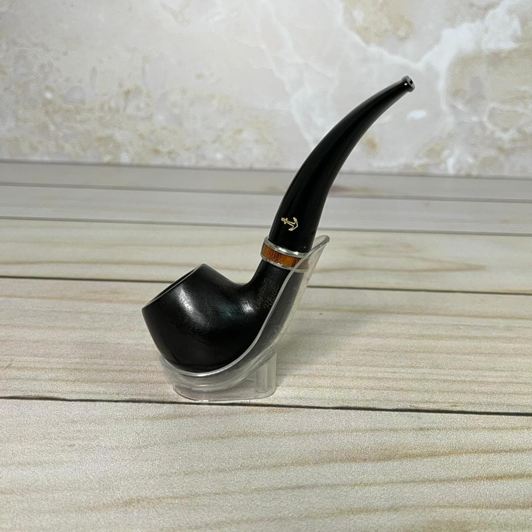 پیپ چوبی کاپیتان بلک رینگ عسلی مشکی capitan black