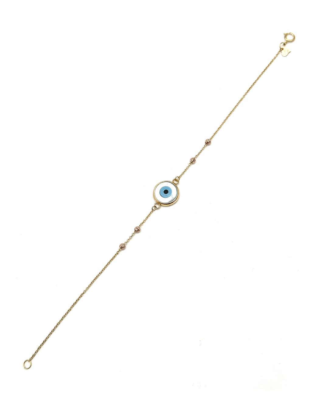 دستبند طلا 1.34 GR زنانه طرح چشم نظر 2