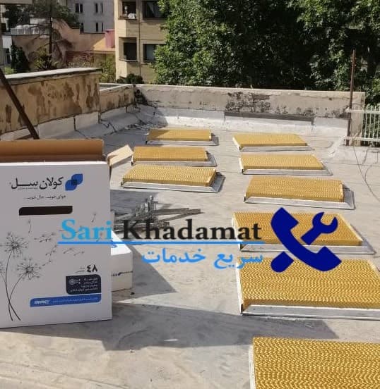 تبدیل کولر آبی پوشالی 5000 به سلولزی با پد قطر 7.5 سانت (بدون موتور BLDC) — تصویر ۲