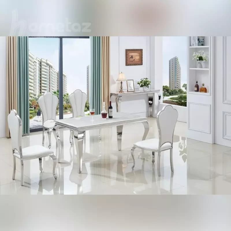 ست میز و صندلی ناهار خوری استیل سم آهویی مدل ht2313 — تصویر ۶