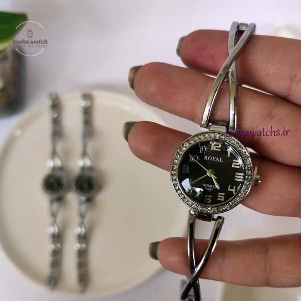 ساعت مچی رویال کرون مجلسی زنانه Y607 — تصویر ۴