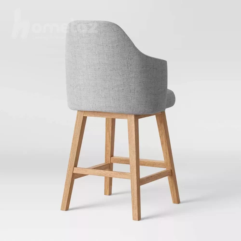 صندلی اپن و کانتر چوبی روستیک مدل ht2239 — تصویر ۳