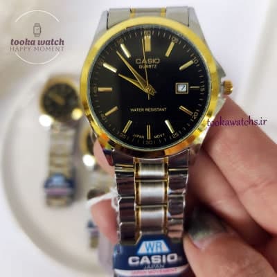 ساعت مردانه کاسیو بند استیل مشکی CASIO — تصویر ۴