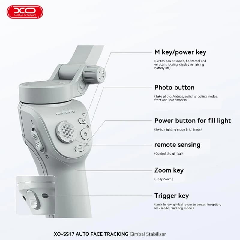 گیمبال برند ایکس او مدل XO/Gimbal/OX-SS17 — تصویر ۴