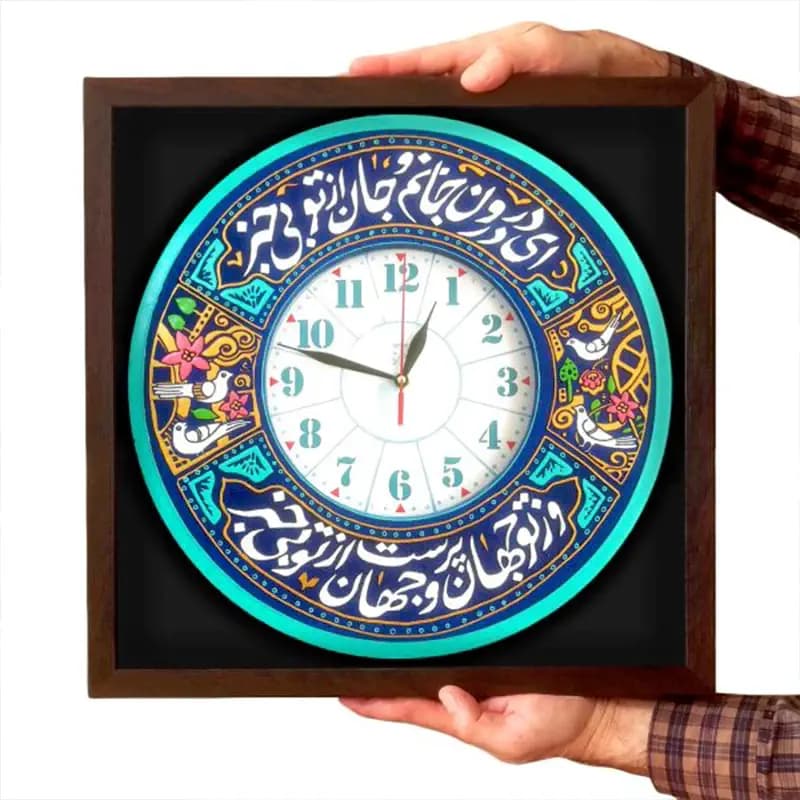 لوح نقش برجسته ساعت طرح ای در درون جانم — تصویر ۵
