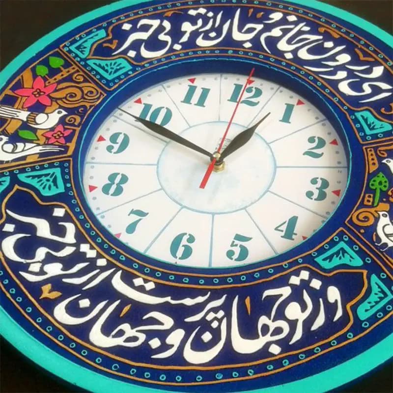 لوح نقش برجسته ساعت طرح ای در درون جانم — تصویر ۴