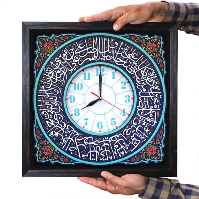 لوح نقش برجسته ساعت صلوات خاصه امام رضا علیه السلام — تصویر ۵