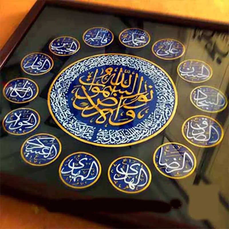 لوح نقش برجسته طرح آیه نور — تصویر ۳