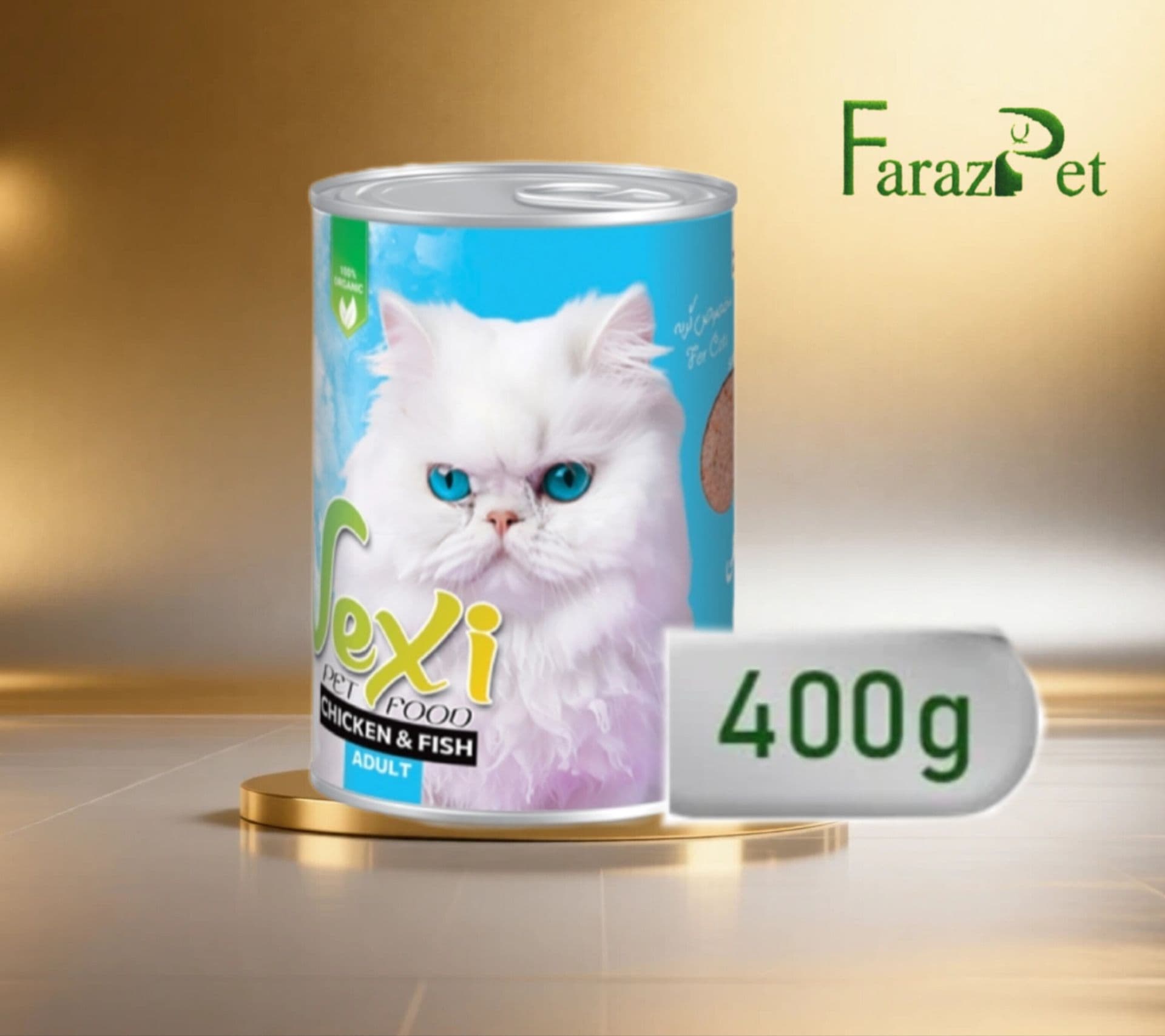 کنسرو وکسی گربه مرغ ئ ماهی 400 گرمی