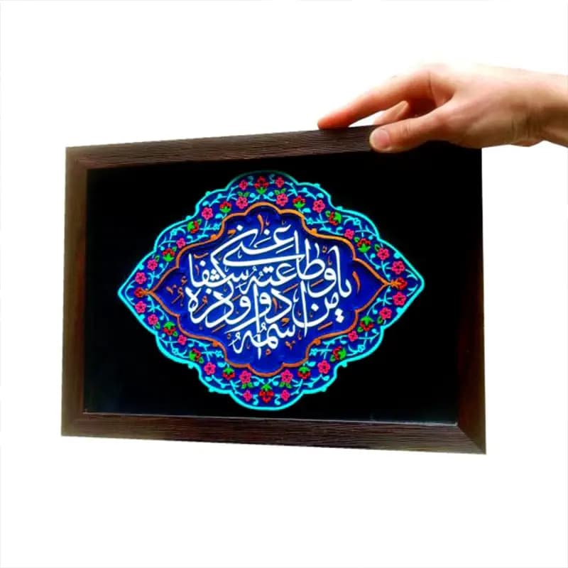 لوح نقش برجسته طرح ذکر شفاء (دعای درمان بیماری) — تصویر ۳