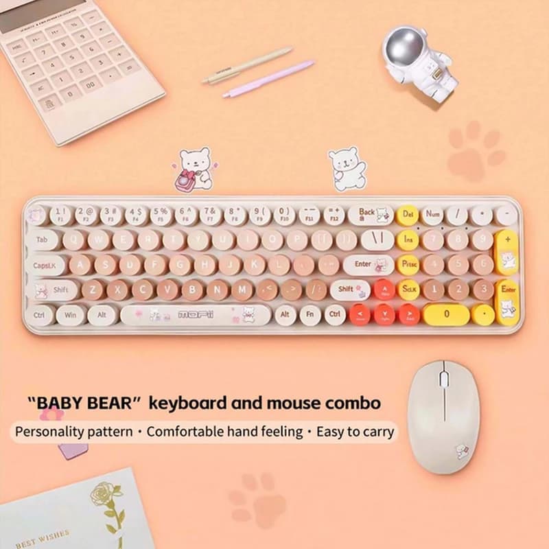 کیبورد و ماوس MOFii Baby Bear Wireless -Full size