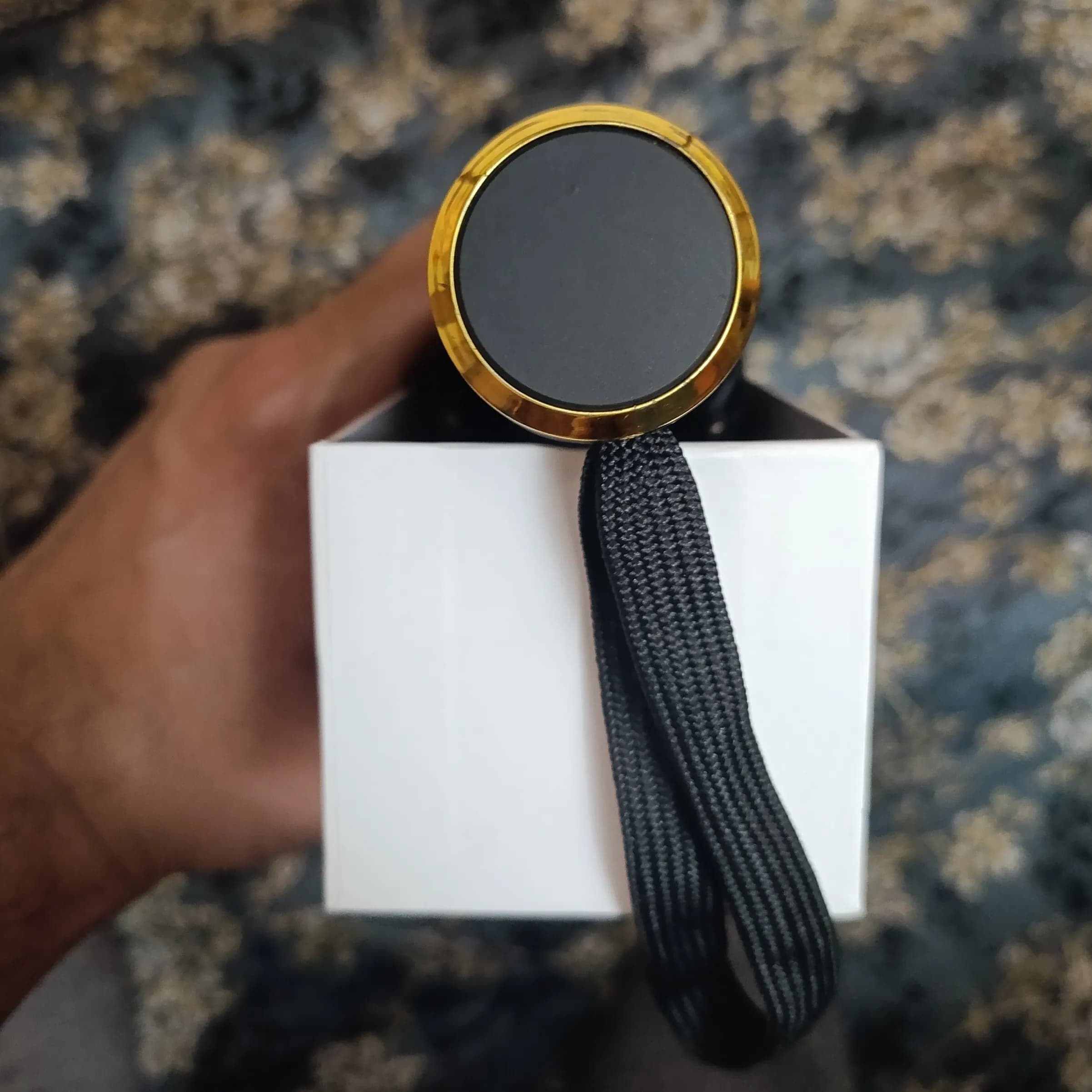 چتر اتوماتیک لوکس هرمس ضد باد با پارچه نانو و جعبه کادویی — تصویر ۴