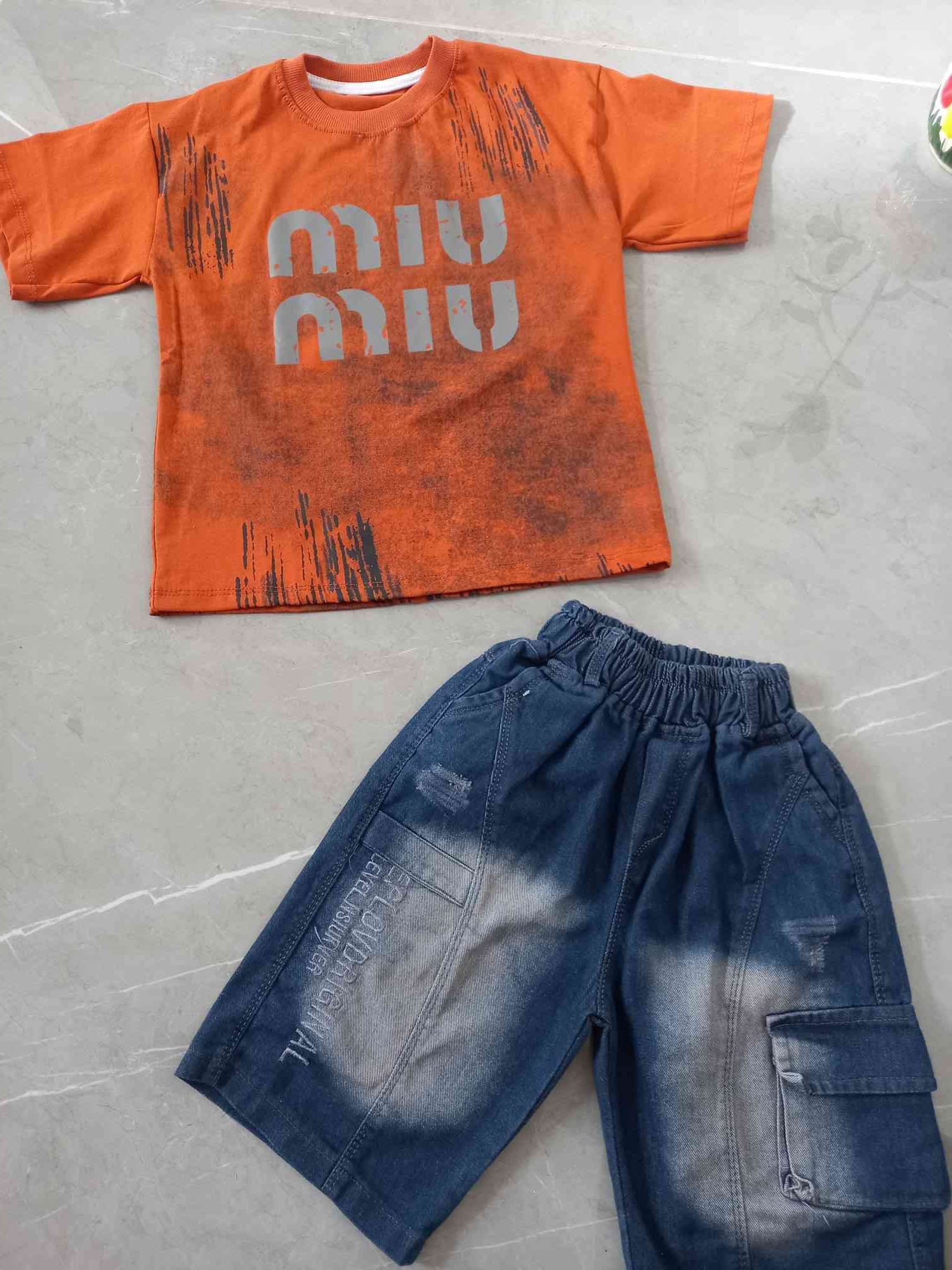 تیشرت شلوارک بچگانه MIU MIU سایز50تا65 کد 2005028 — تصویر ۷